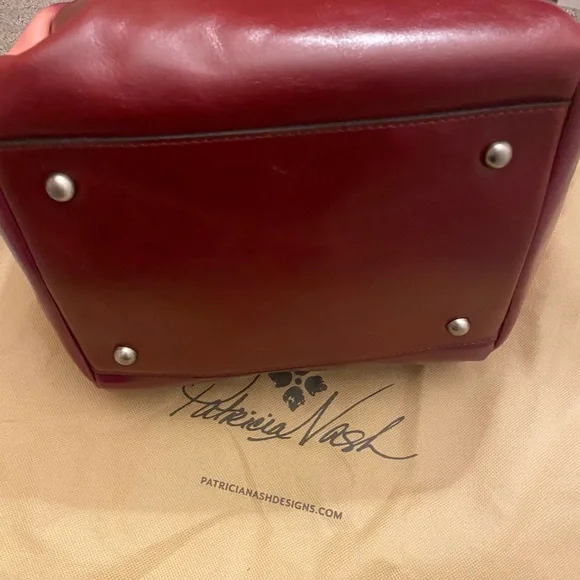 Patricia Nash Pink Ombre Leather Shoulder Bag - Picture 3 of 10